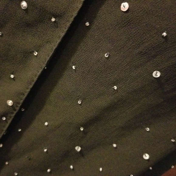 VTG Women's Black Sequin Evening Wrap Prom Scarf - Picture 6 of 6